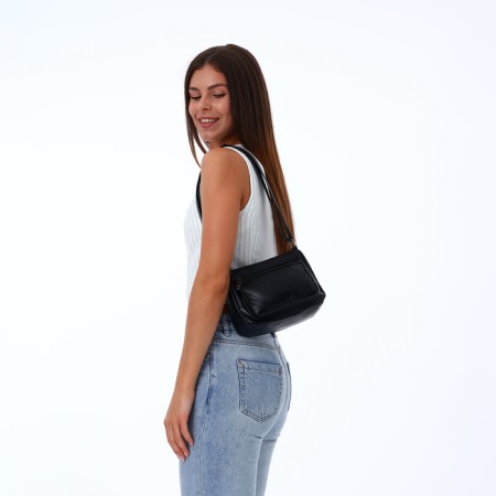 Women's bag with lightning, black color-6