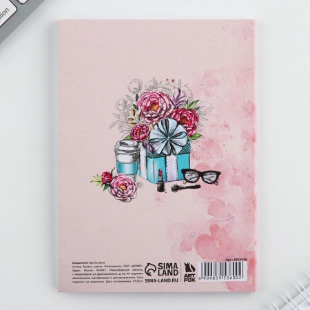 Diary in the thin cover A6, 52 sheets "Girl"-4