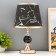 Lucia table lamp E27 40W Black-gold 21x21x36 cm Risalux