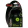 Roulette Flexi Black Design S (up to 15 kg) 5 m tape, black/silver