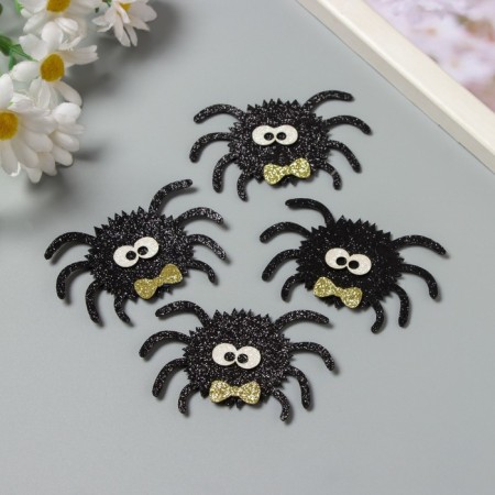 Decor for the creativity of the felt lines "Spider in the butterfly" 4x7 cm-1