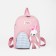 Baby backpack on lightning, 3 outer pockets, pink color