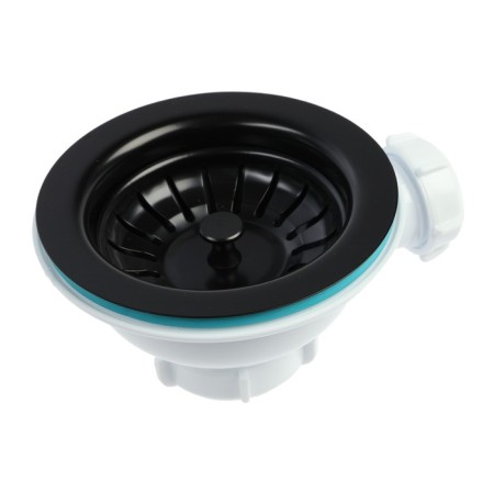 Issue Aquant, 3 1/2 "x 40 mm, allocation for overflows, black metal lattice