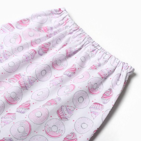 Pants children, white color/bagels, height 74 cm-1