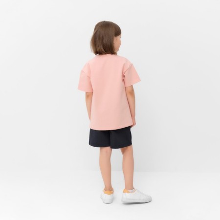 Kids (T -shirt, shorts) minku beige color/ graphite, height 134 cm-15