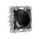 Rosette 1st Legrand Etika, C/Z, screw. terminals, 16A, 250 V, anthracite