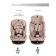 AMAROBABY BRILLANT, ISOFIX fastening, class D, group 0+/1/2/3 (0-36 kg), beige color, beige