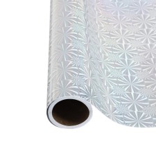 Self -adhesive film, holography, silver, circles 0.45 m x 3 m, 3 μR