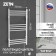 Electric heated towel rail ZEIN PE-08 "Bohemia", 500x800 mm, 10 crossbars, white