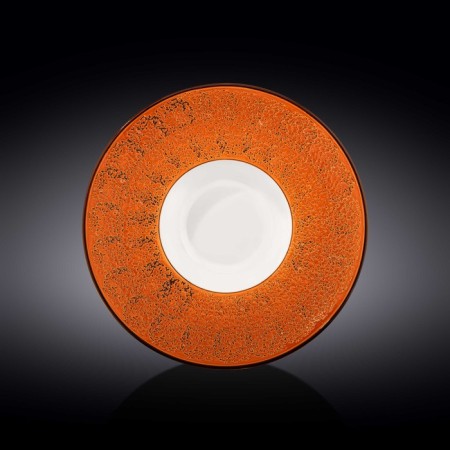 Deep plate Wilmax England Splach, D = 27 cm, 250 ml, Orange color
