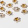Connector "Square" 2.3 × 1.5 × 0.6 cm, (set 10 pcs.), Golden color
