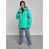 Ski costume female winter, size 42, green color
