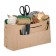 QWERTY organizer for storage, from felt, 6 l, beige color