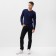 Long-line male monophonic, dark blue color, size 52