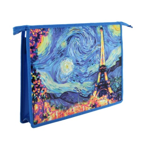 A4, 325 x 230 x 55 mm notebook folder, lightning from above, plastic, PM-A4-29 calligrata Paris-1