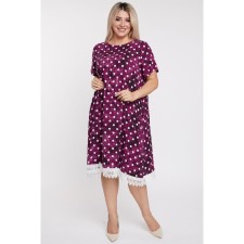 Female dress, size 52, dark pink color