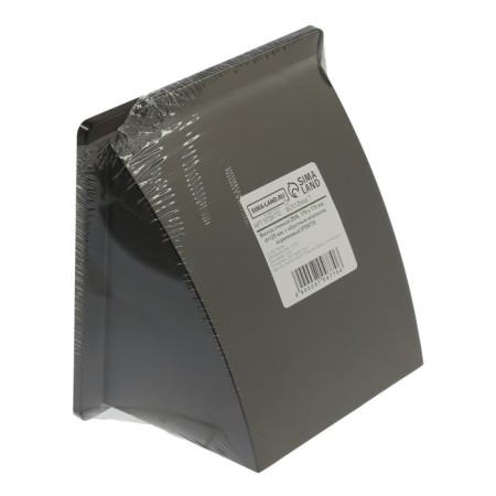 The output of the wall zein, 170 x 170 mm, d = 125 mm, with a check valve, brown-3