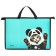 Folder with A4 handles, 335 x 235 x 55 mm, plastic, handle, calligrata "cat panda"