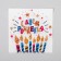 Happy Birthday, candles, 25x25, set 20 pcs.