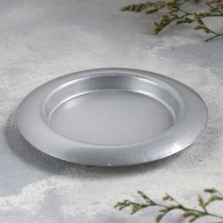 Cup "Cup 110" Metal per candle, 11x11 cm, silver-1