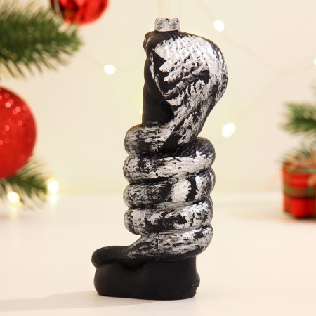 Figure soap "Royal Cobra" Black, 14 cm / 170g-3