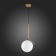 Suspension lamp ST LUCE. SL1148.303.01. CODDA. 1x60 W, E27, 30x30 cm, brass color