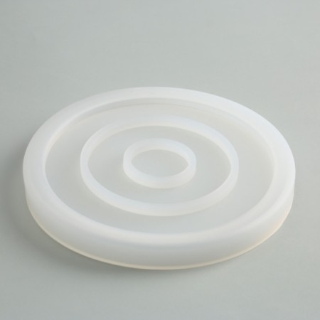 Set for creating a gypsum pan with dried flowers "Circle"-4