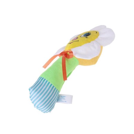 A rattle on the stick "Chamomile", color mix-12