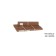 Journal table "Reed Gold 530", 550 × 550 × 550 mm, color white marble