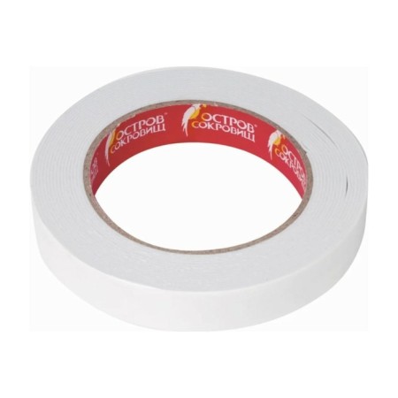 Double -sided BRAUBERG 606420 tape, foamed base, 1 mm, 19 mm x 5 m-1