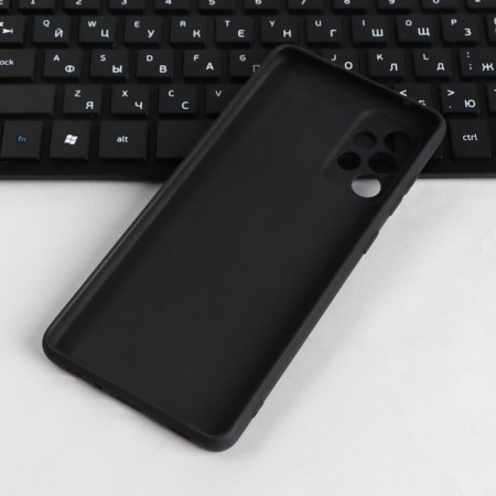 Pero cover for Samsung A72, silicone, black-2