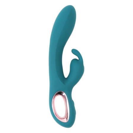 Rabbit Oka Vibrator, clitoris stimulator, G, 10 modes, 22 x 4 cm, emerald 1061344-3