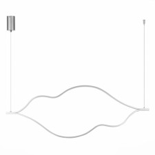 Suspension lamp ST LUCE. SL6106.103.65. Cortile. 1x65 W, LED, 4000K, 3900 LM, 140x44 cm, Nickel color