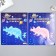 Phosphorus sticker "Triceratops" with adhesive pads set of 2 pcs mix 29.5x25 cm