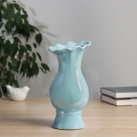 VAZ Coramics Table "Philix" D Ob - 6 cm, 22.5x9 cm, blue