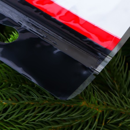 New Year. Gift package, with zip-lock fastener, "snowman", 15x23 ± 1cm.-1