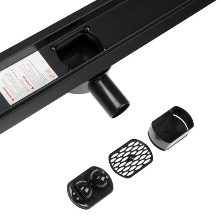 TIM BAD558002BK, 70 x 800 mm, tiles, siphon with a rotation angle of 360 °, black-ware-3