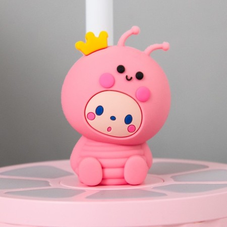 Table lamp "Mini Beetle" LED 3 modes 6.4W USB pink 10x10x37.5 cm Risalux-9