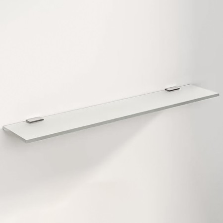 Glass domino shelf, 12x65 cm, matte