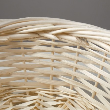 A set of baskets, 3 pcs, 36x14/39 cm, 30x12/34 cm, 23x8/25 cm, willow bleached-3