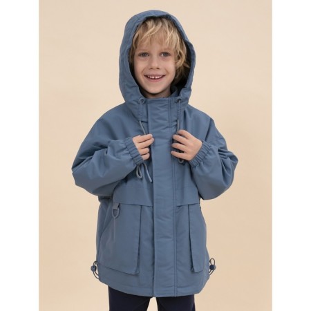 Vetrovka for boys, height 134 cm, jeans color