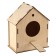 Wooden birdhouse - bird feeder, closed