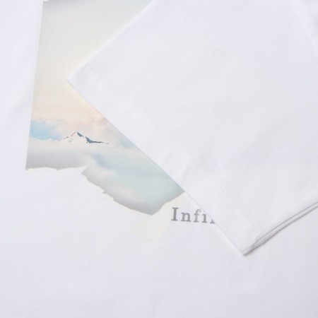 Men's T-shirt Minaku: Infinity, white color, rr 42-44-2