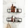 A set of corner shelves for the bathroom Umbra Cubiko, 2 pcs, black color