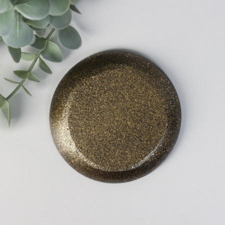Focus stand Polystone "Fatima Hand" Gold 9.8x9.8x1 cm-2