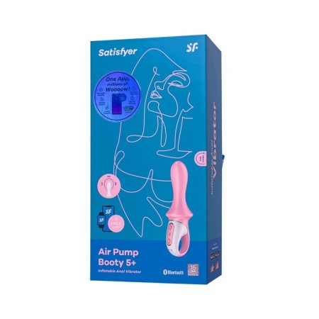 Unrealistic vibrator Satiffyer Air Pump Booty 5, silicone, pink, 15 cm-15