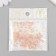 Glass glass 8/0 "matte translucent. Melange pale red" 10 g