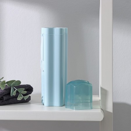 Case for toothbrush and paste of the Zvezda shares, 20.5 × 5.5 cm, blue color-1