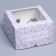 Capley box, confectionery packaging with a window, 4 cells "Pattern", 16 x 16 x 10 cm