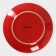 Plate ceramic dessert shade "red peas", d = 19 cm, red color